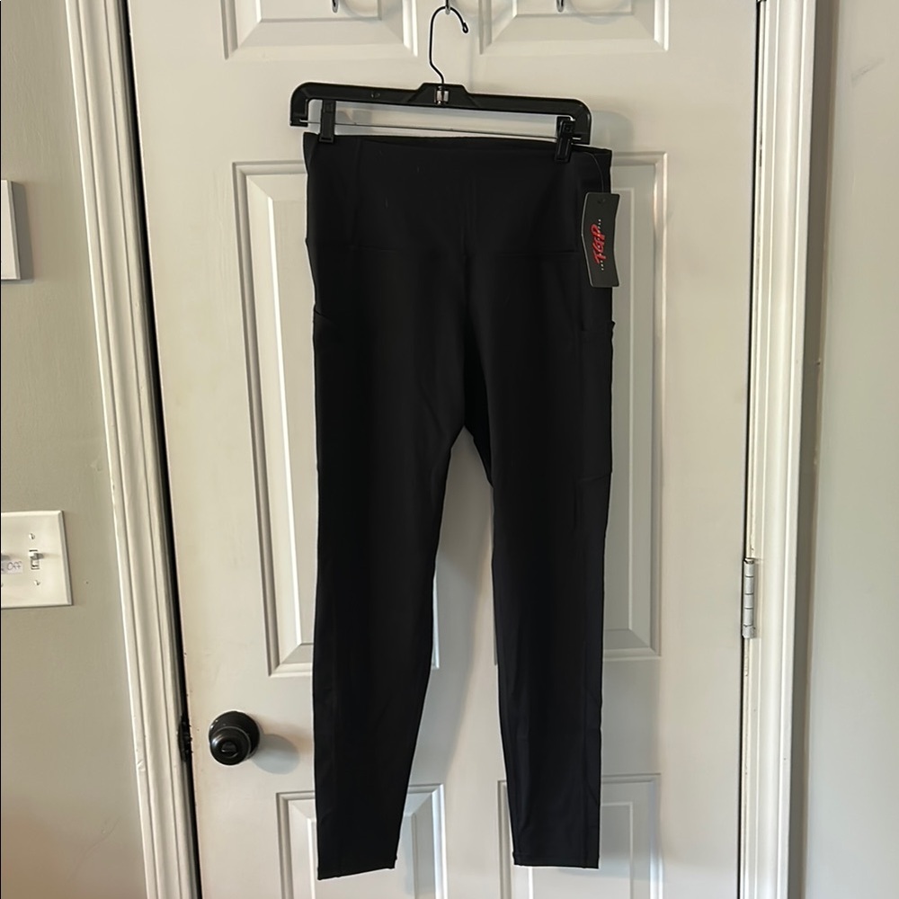 Black Stretchy Full-Length Leggings